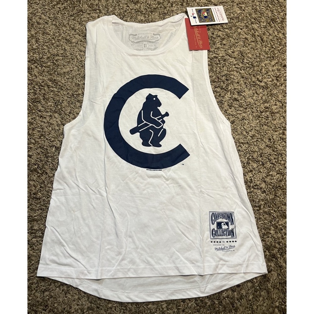 NEW Mitchell & Ness Chicago Cubs MLB Women's Tonal Logo Story Tank Top (XL)